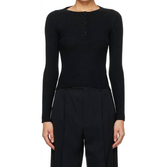 NEW ARCH4 CASHMERE noa cashmere sweater in black - Picture 1 of 4